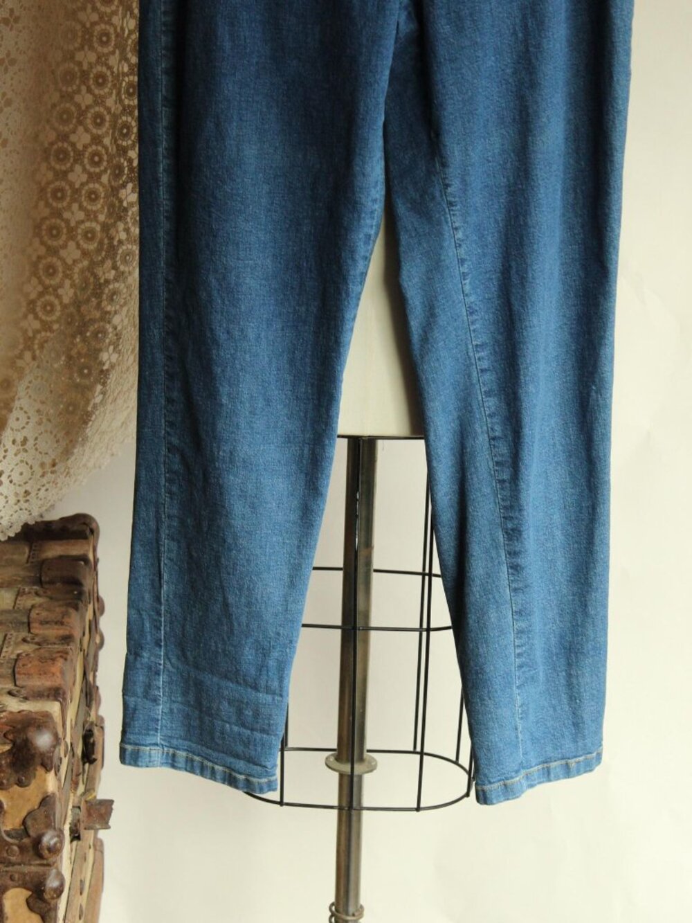 Vintage 1980s 1990s Mom Jeans, Sag Harbor High Waisted Denim Pants, Size 8 - Picture 3 of 12